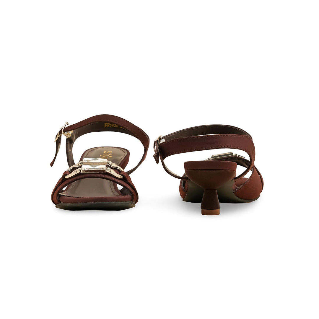 Brown Formal Sandal For Women FR5436