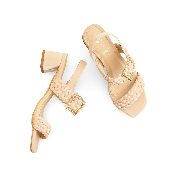 Beige Formal Women Sandal FR5437