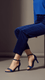 Navy Formal Sandal FR5445