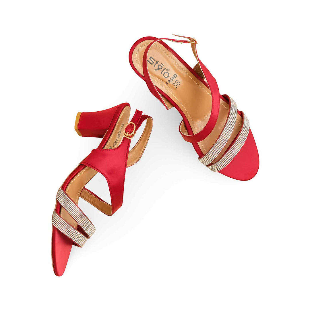Maroon Formal Sandal For Women FR5460