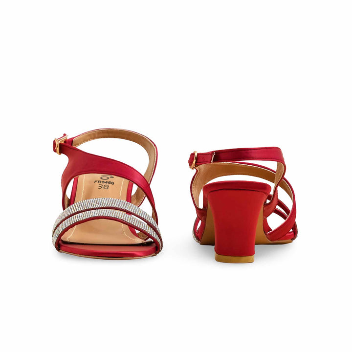 Maroon Formal Sandal For Women FR5460