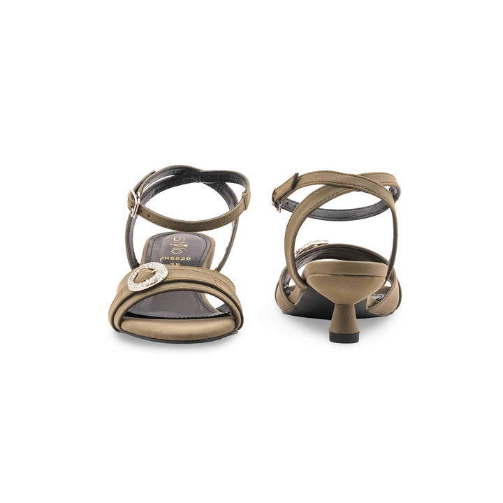 Olive Formal Sandal For Ladies FR5520
