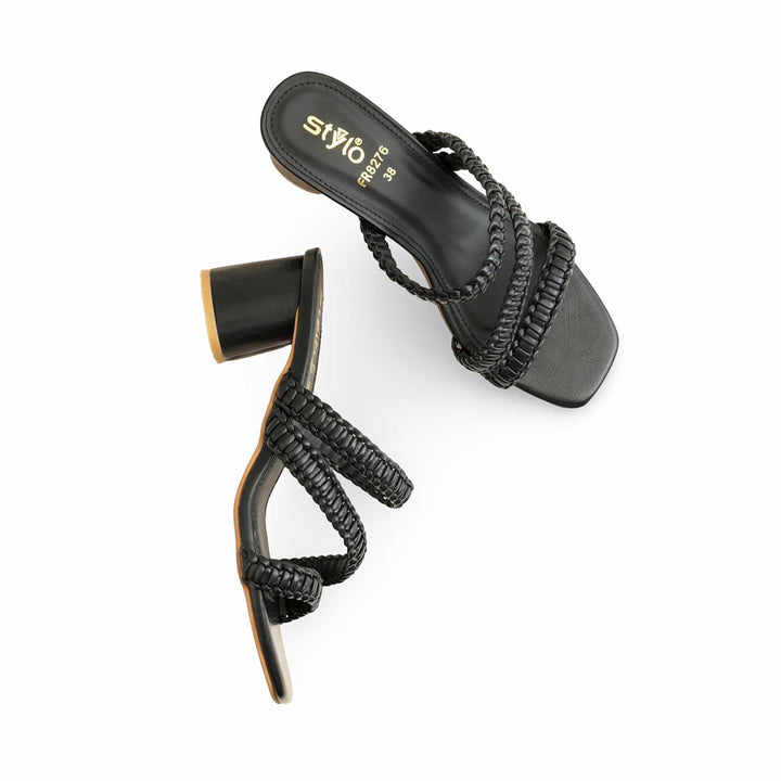 Black Formal Slipper For Ladies FR8276
