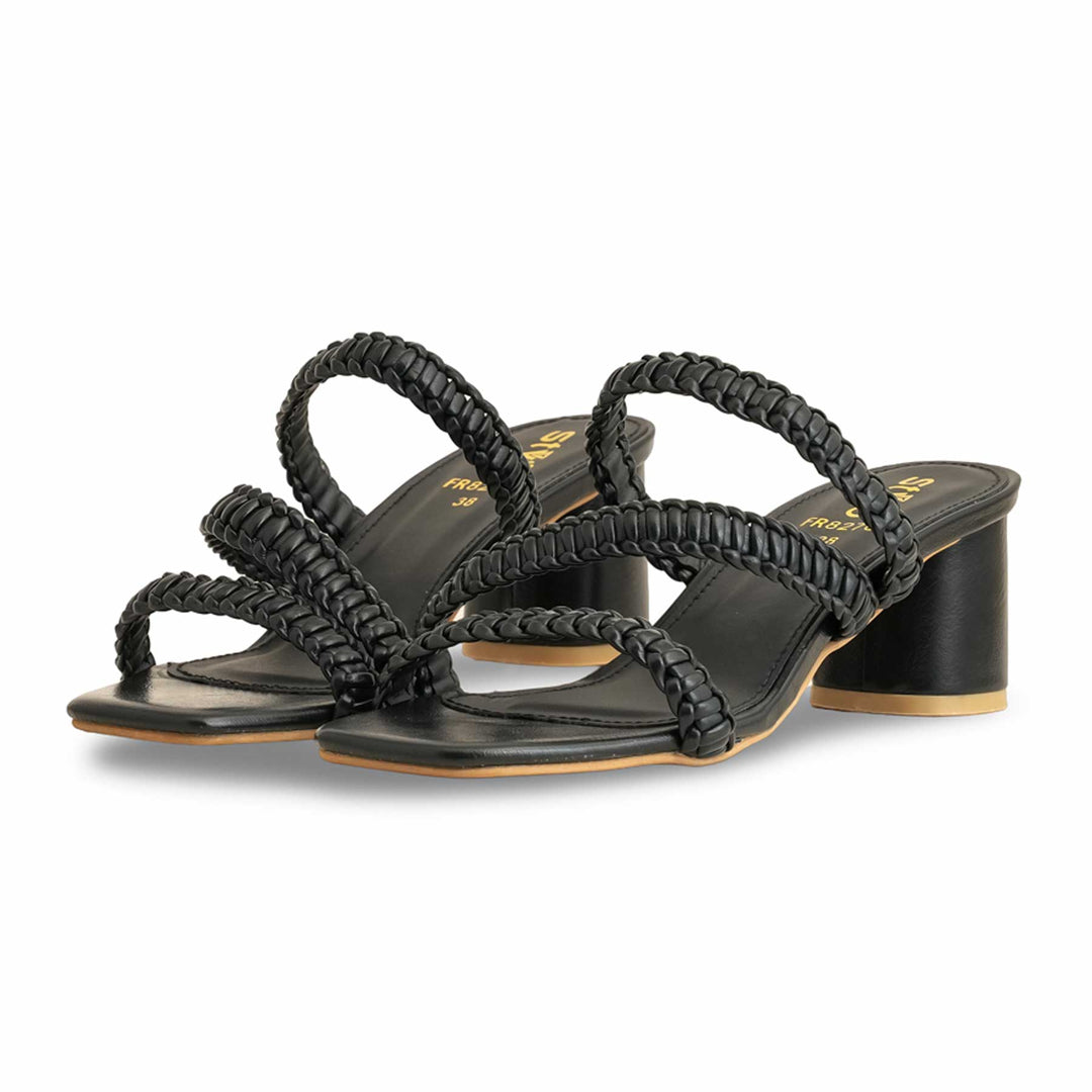 Black Formal Slipper For Ladies FR8276