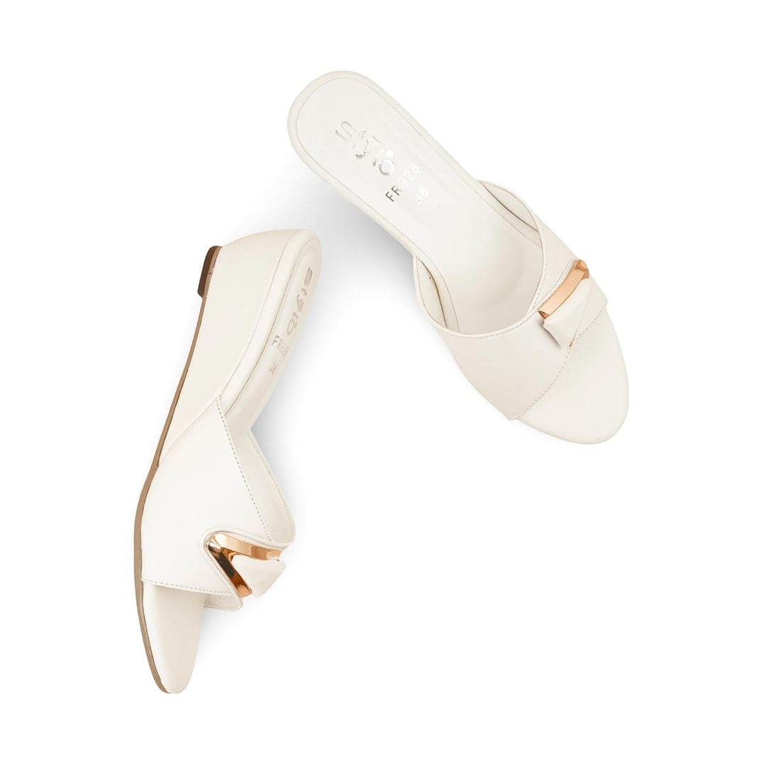 White Formal Slipper FR8282