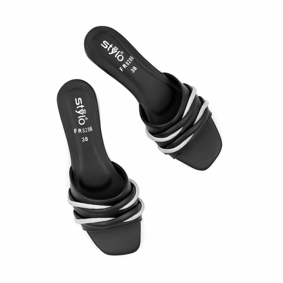 Black Formal Slipper FR8286
