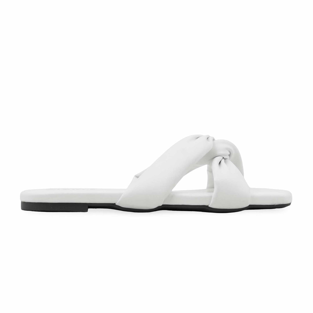 White Formal Slipper For Women FR8292