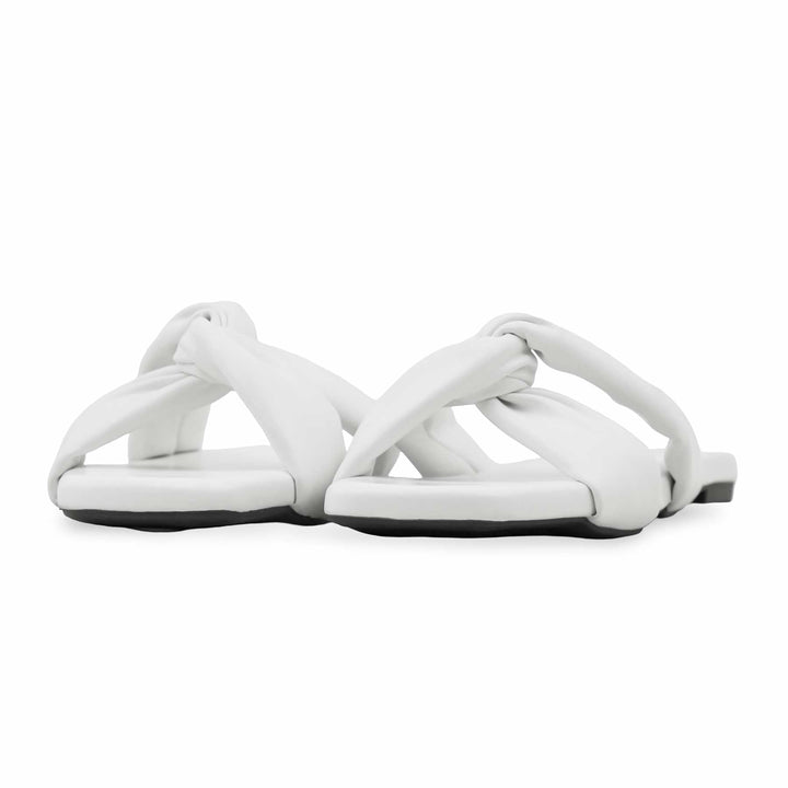 White Formal Slipper For Women FR8292