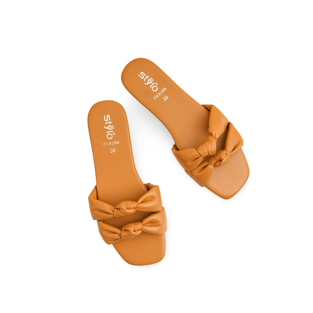 Brown Formal Slipper For Women FR8295