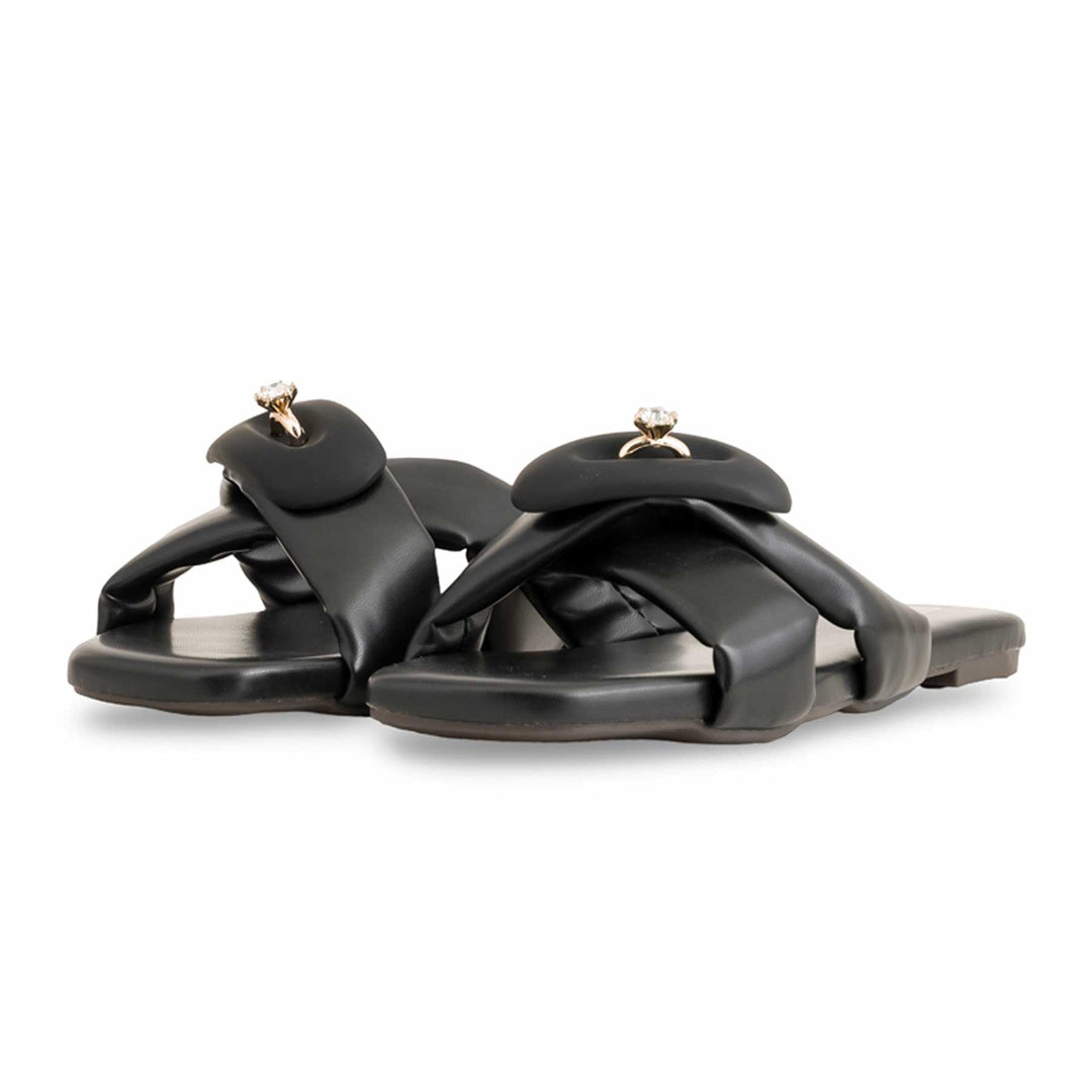 Black Formal Slipper For Women FR8296