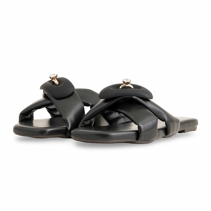 Black Formal Slipper For Women FR8296
