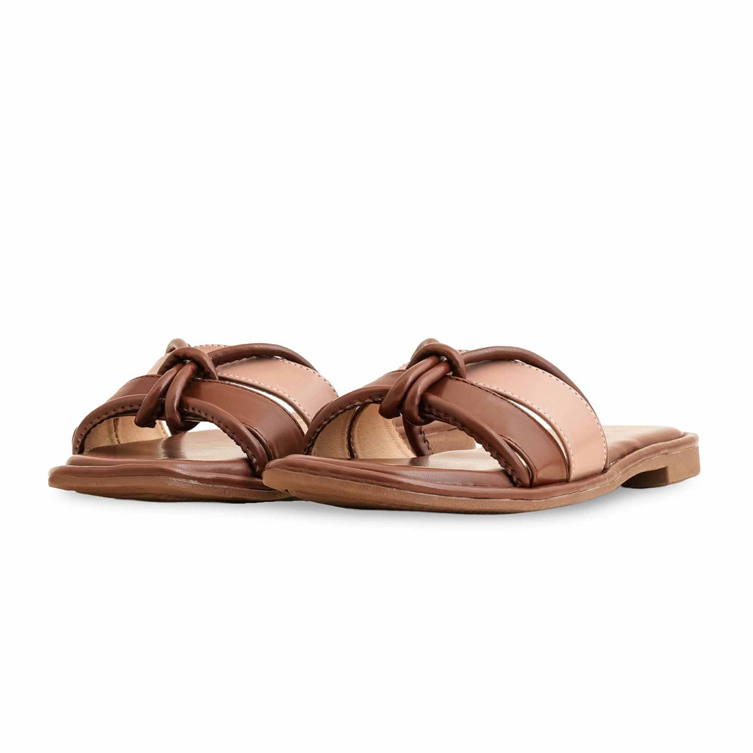 Brown Formal Slipper For Ladies FR8323