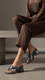 Navy Formal Slipper For Ladies FR8331