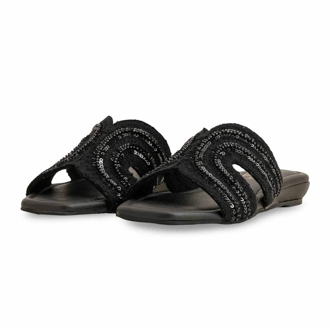 Black Formal Slipper For Ladies FR8338
