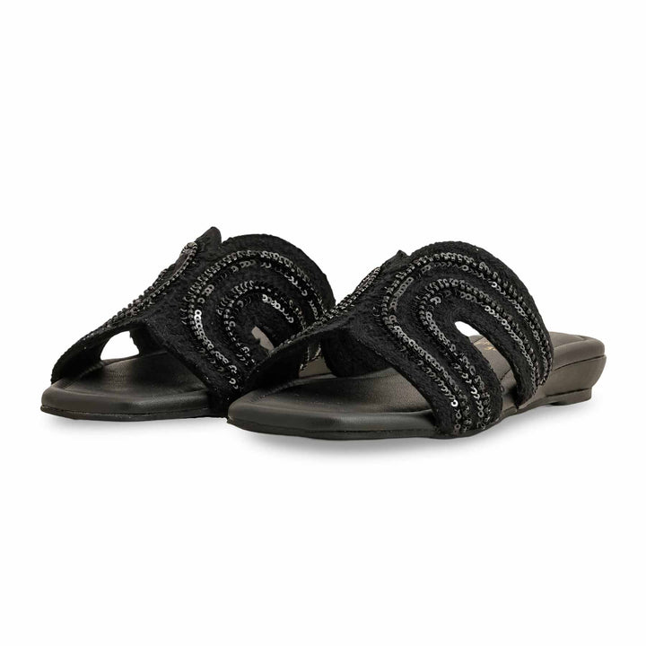 Black Formal Slipper For Ladies FR8338