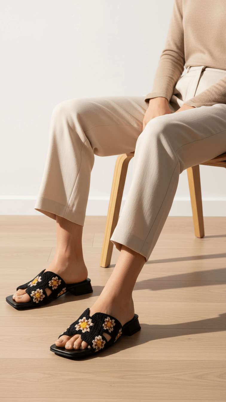 Black Formal Slipper FR8339