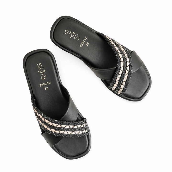 Black Formal Slipper FR8342
