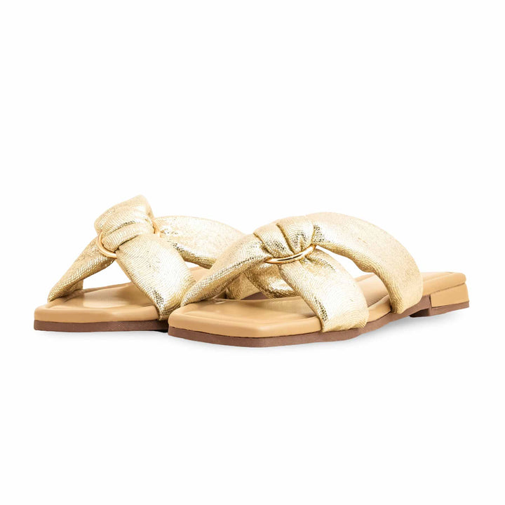 Golden Formal Slipper For Women FR8354