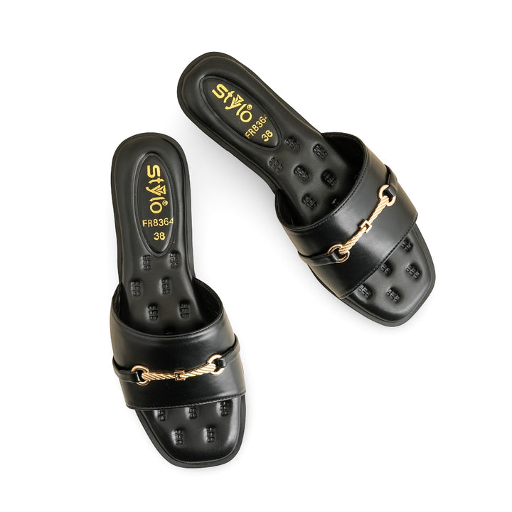 Black Formal Slipper FR8364
