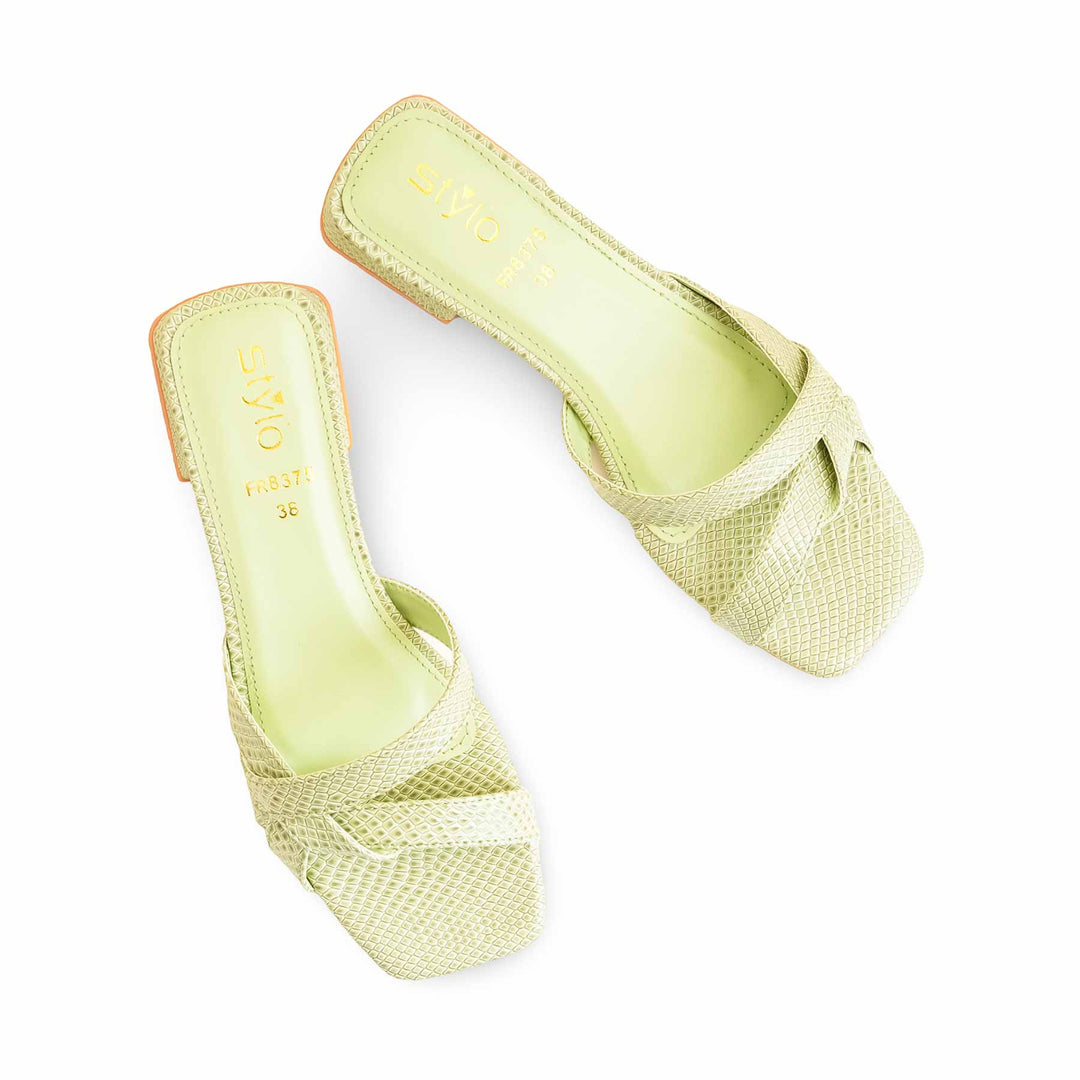 Green Formal Slipper For Ladies FR8375