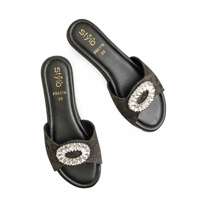 Black Formal Slipper FR8376