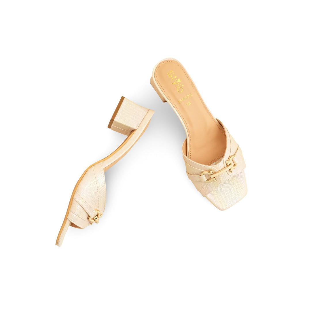 Cream Formal Slipper FR8379