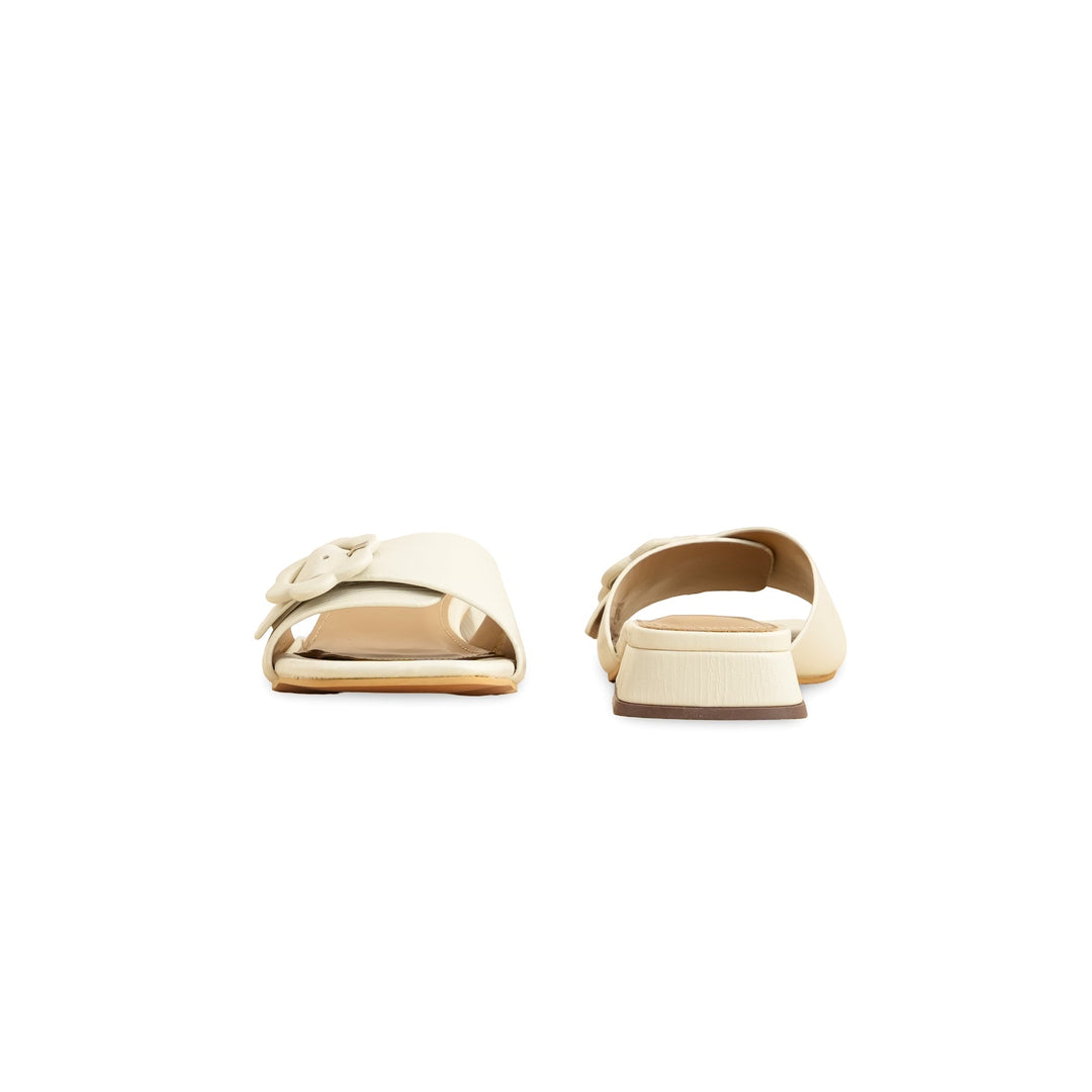 Cream Formal Slipper FR8380