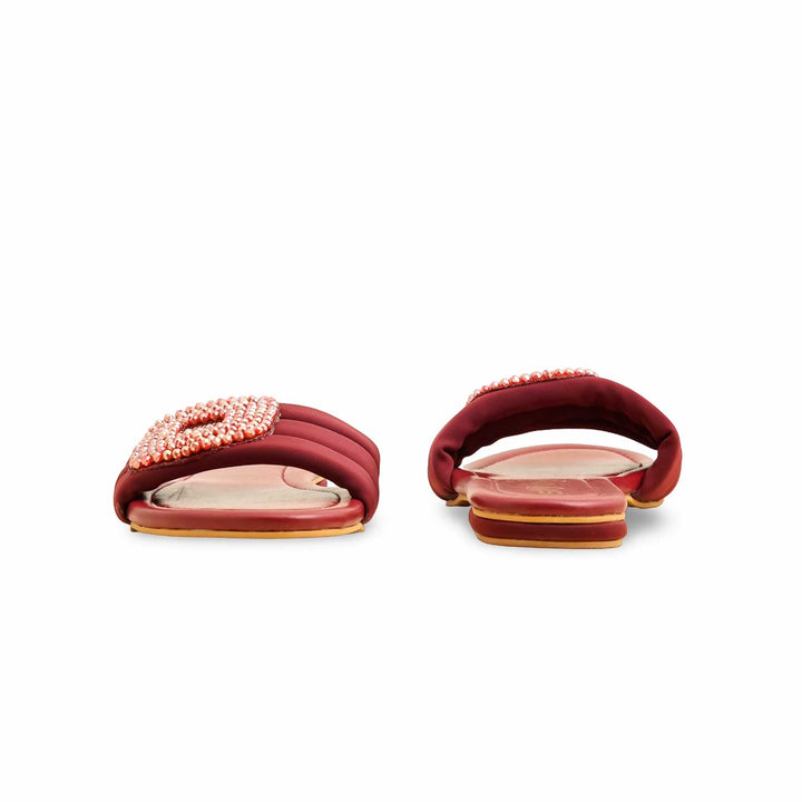Maroon Formal Slipper For Ladies FR8398