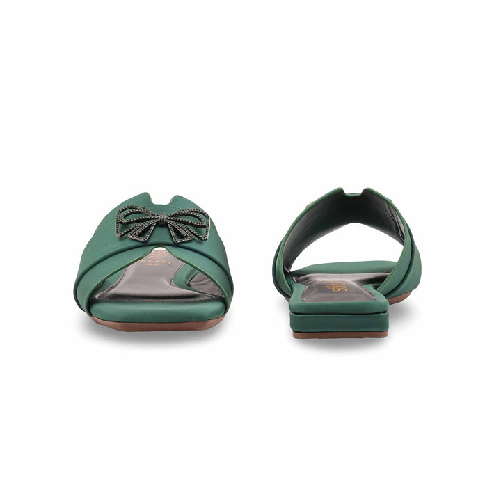 Green Formal Slipper For Ladies FR8434