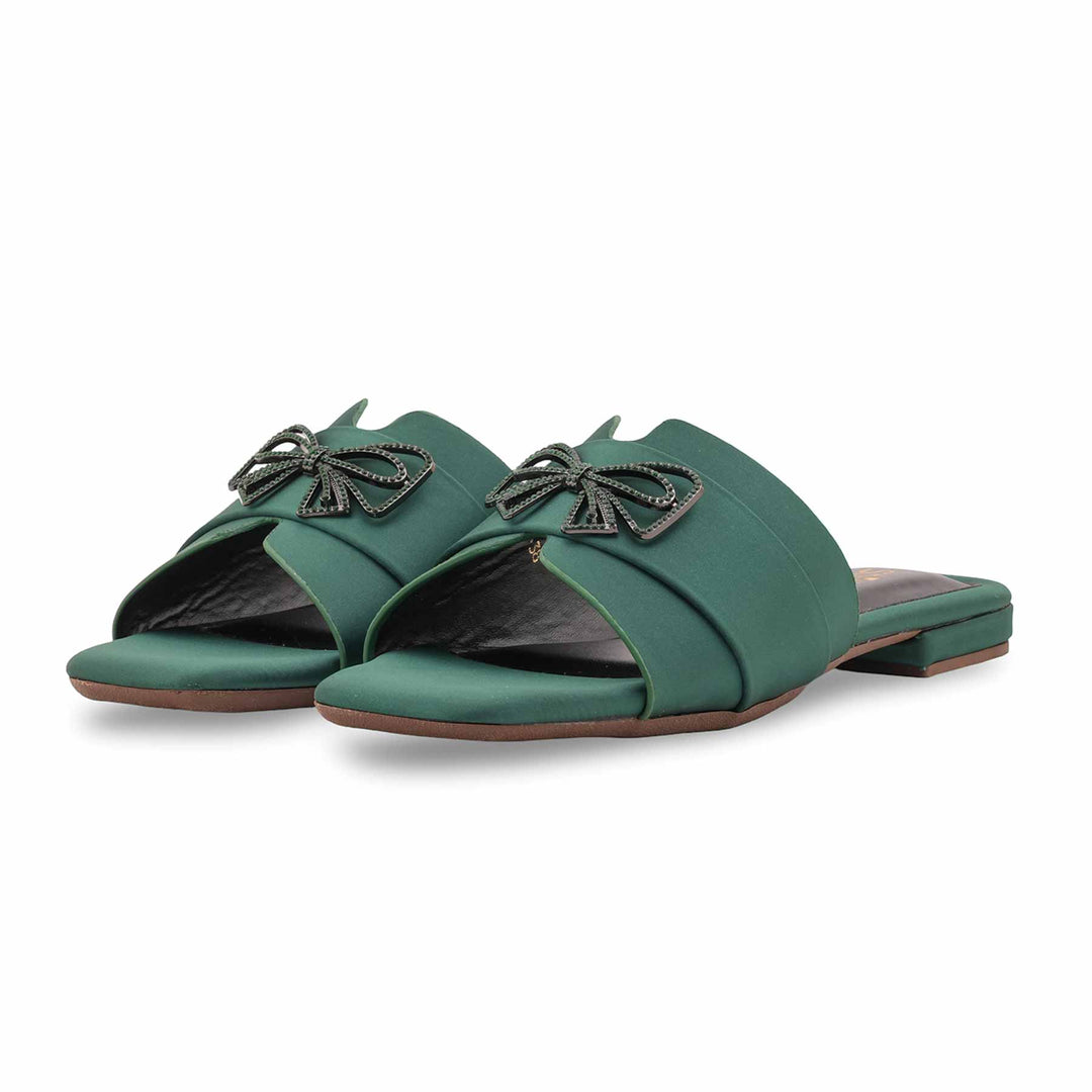 Green Formal Slipper For Ladies FR8434