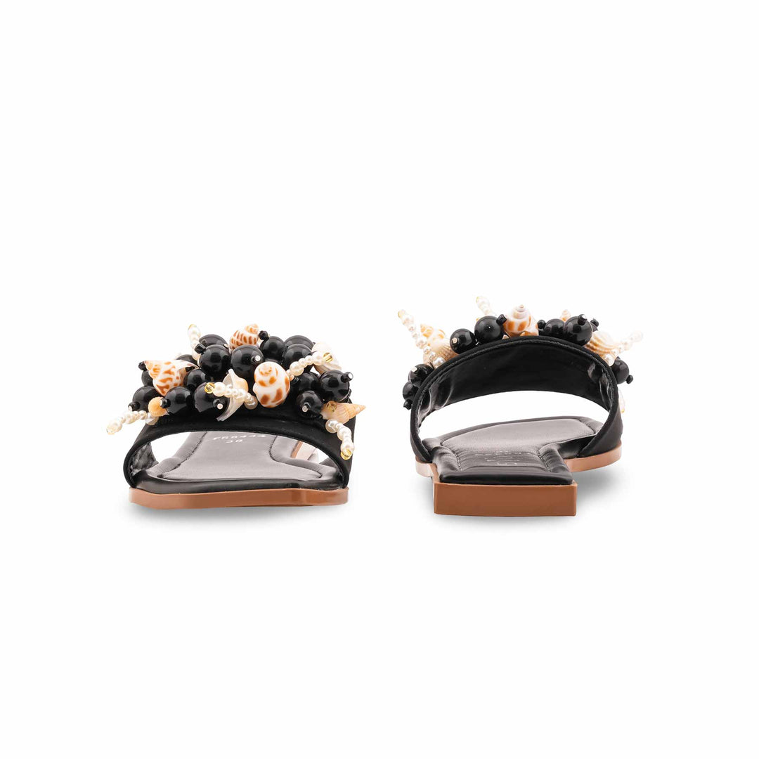 Black Formal Slipper For Ladies FR8444