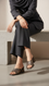 Golden Formal Slipper For Ladies FR8446