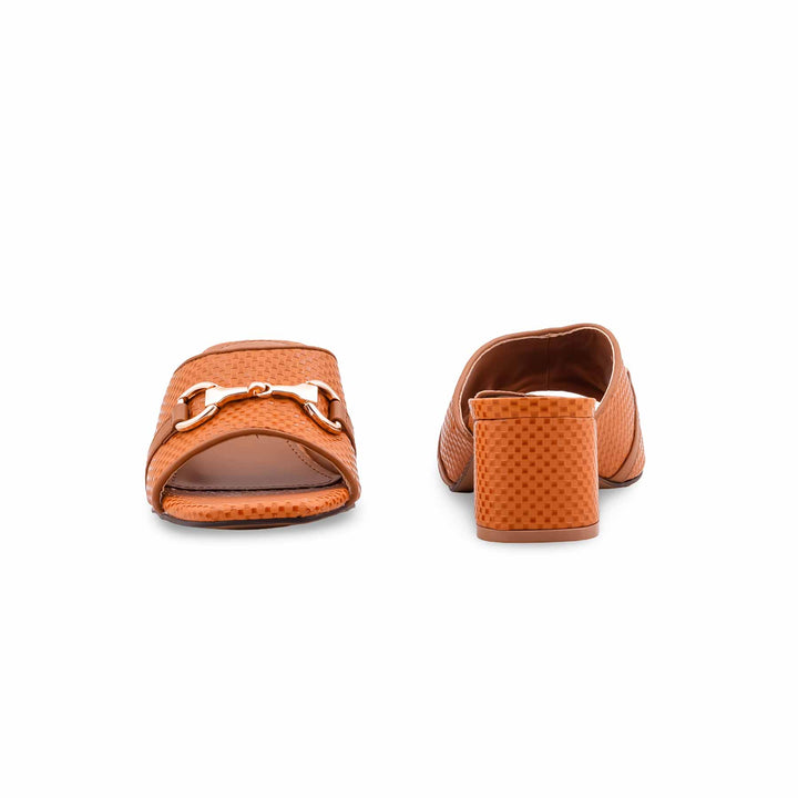 Tan Formal Slipper For Ladies FR8447