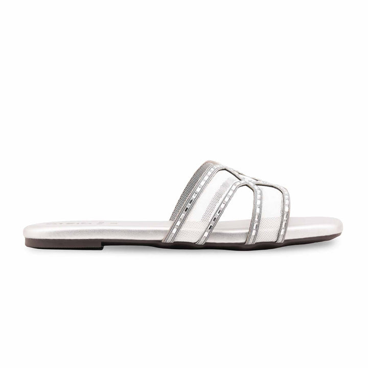 Grey Formal Slipper For Ladies FR8458