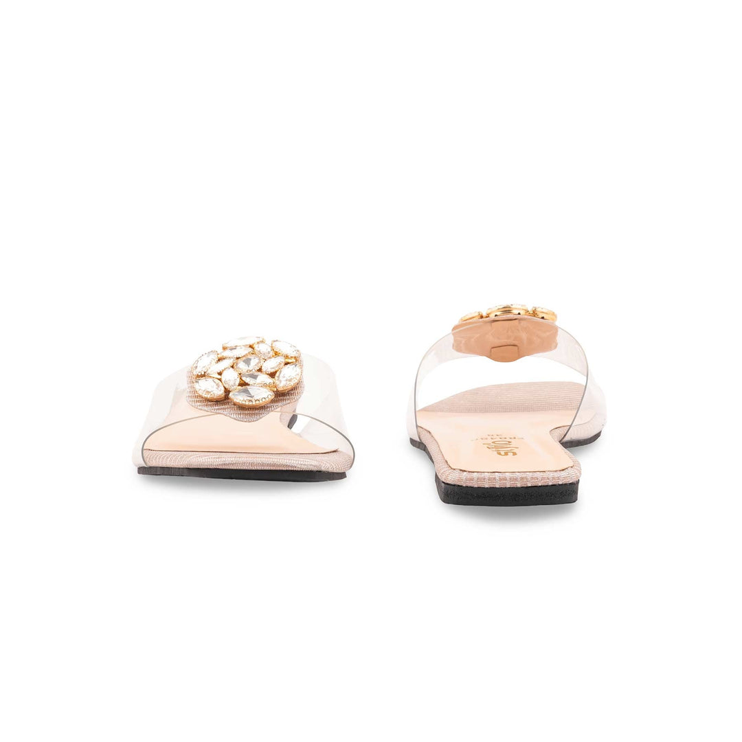 Peach Formal Slipper For Women FR8486