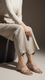 Silver Formal Women Slipper FR8496