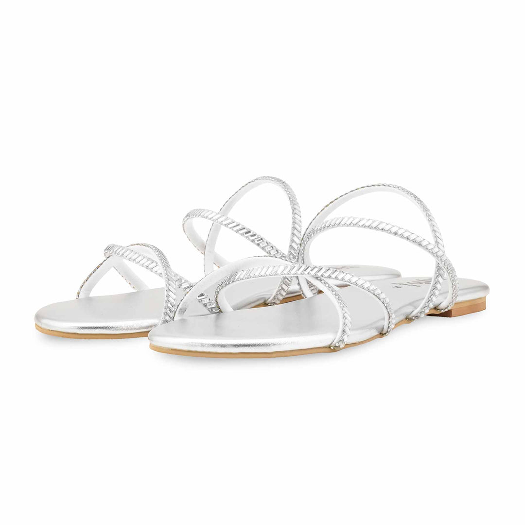 Silver Formal Women Slipper FR8496