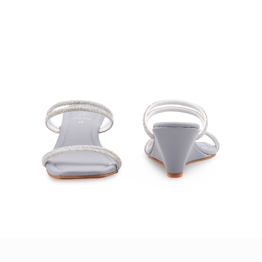 Grey Formal Slipper For Ladies FR8498