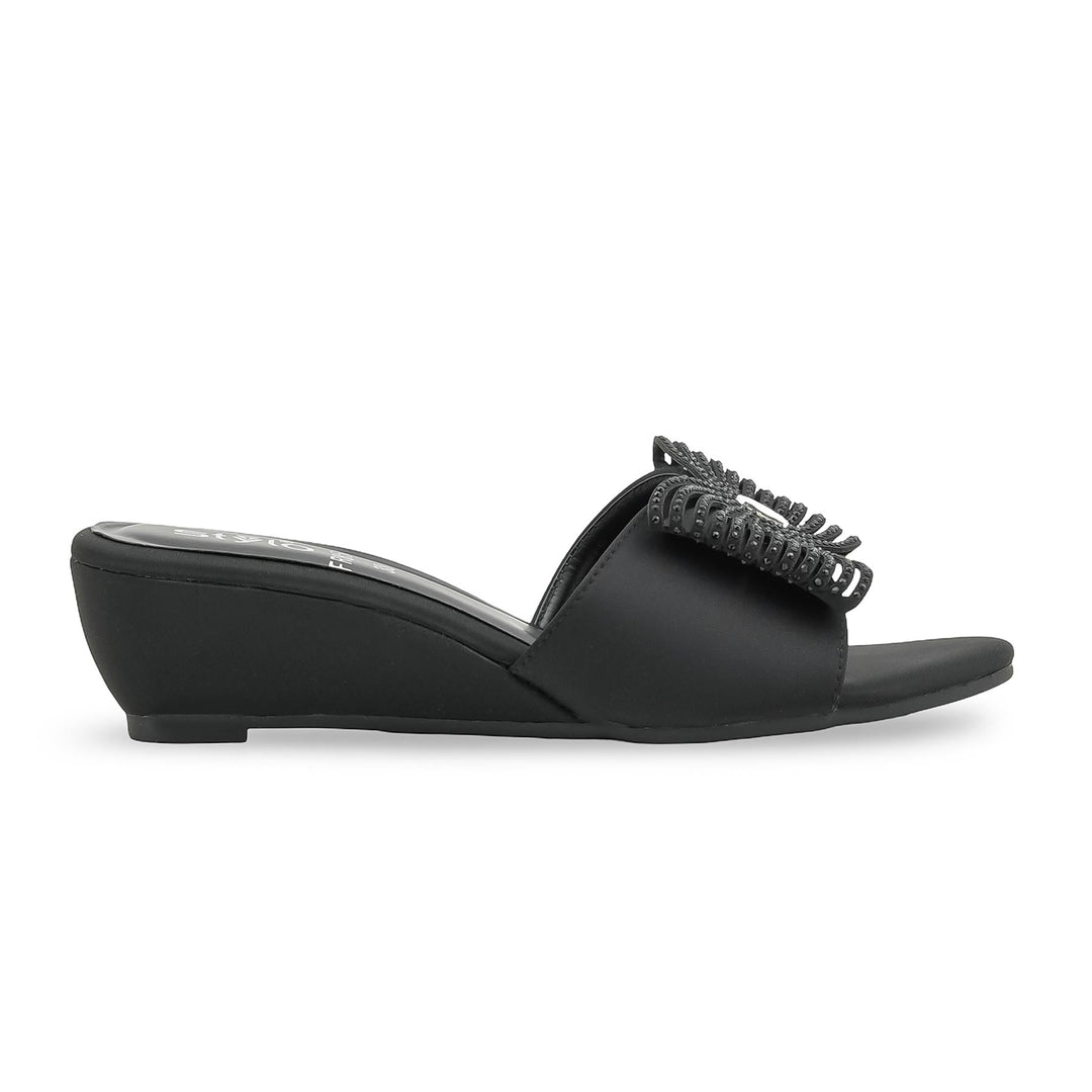 Black Formal Slipper For Women FR8502