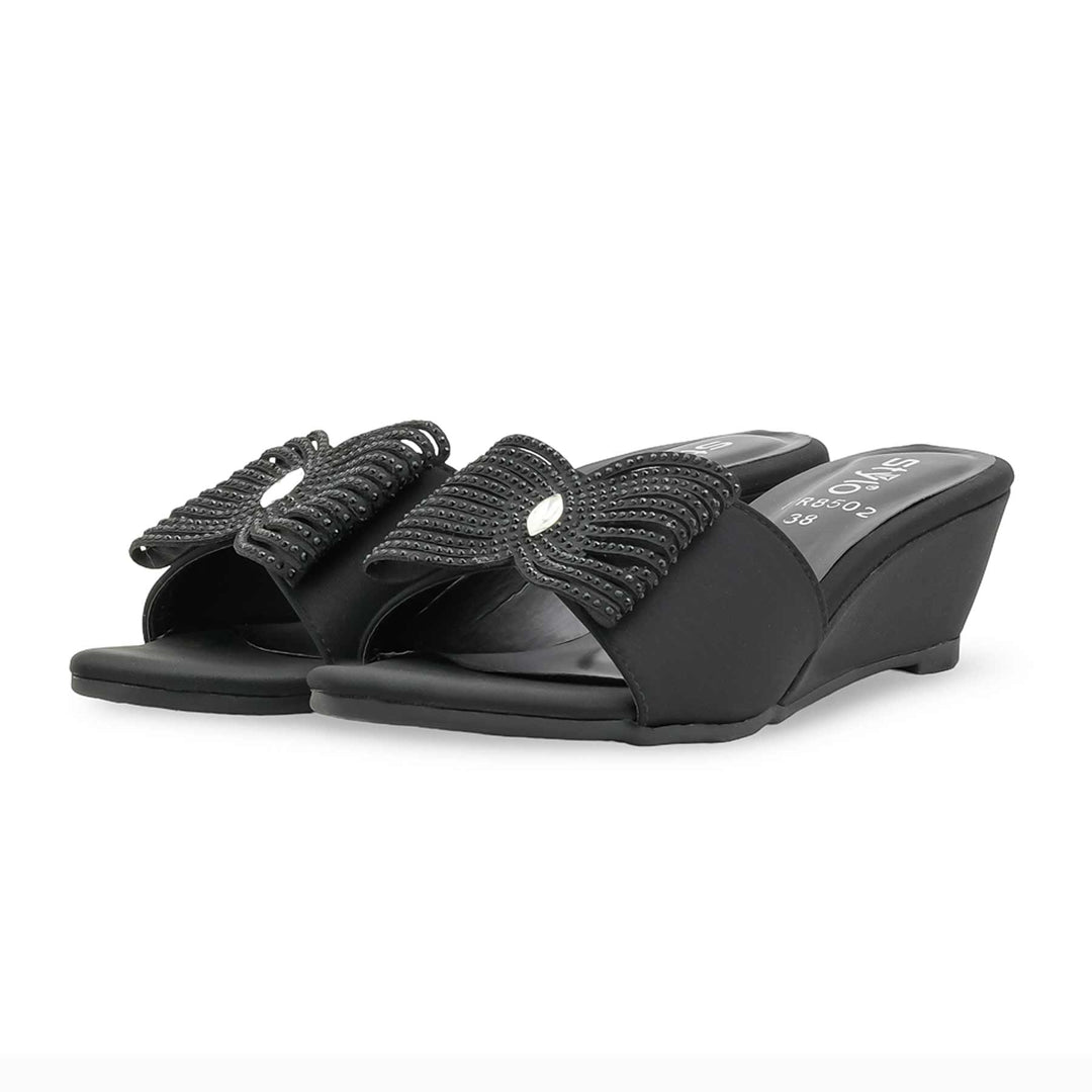 Black Formal Slipper For Women FR8502