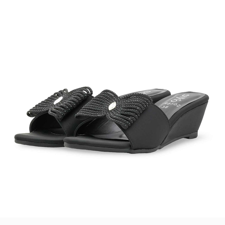 Black Formal Slipper For Women FR8502