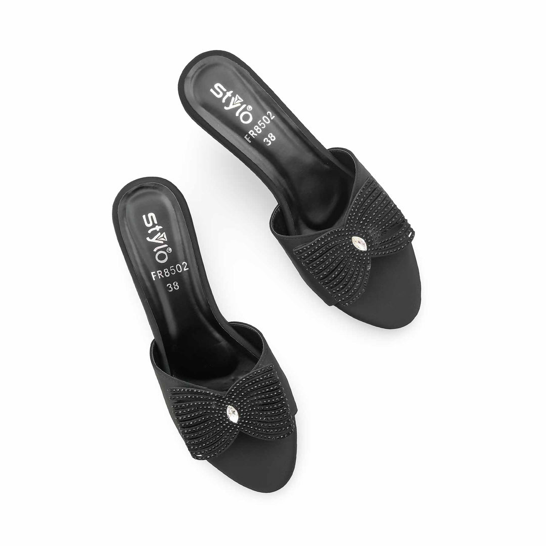 Black Formal Slipper For Women FR8502