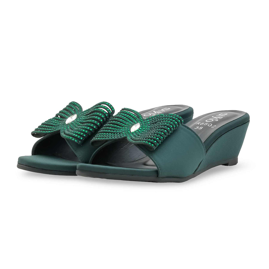 Green Formal Slipper For Women FR8502