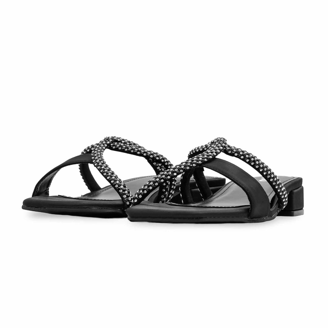 Black Formal Slipper For Women FRS007