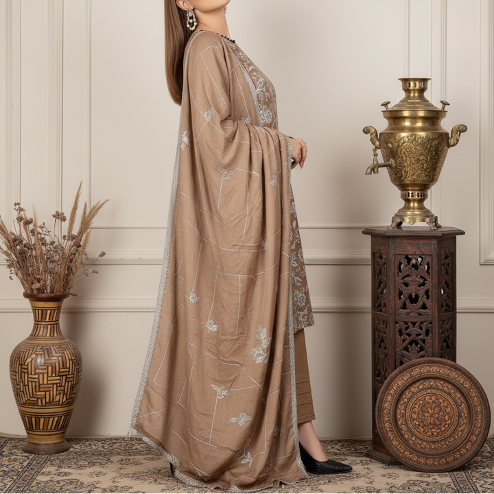 بدلة مطرزة غير مخيطة 3 قطع US5495