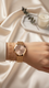 ساعة نسائية نحاسية J33916