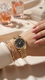 ساعة نسائية نحاسية J33923
