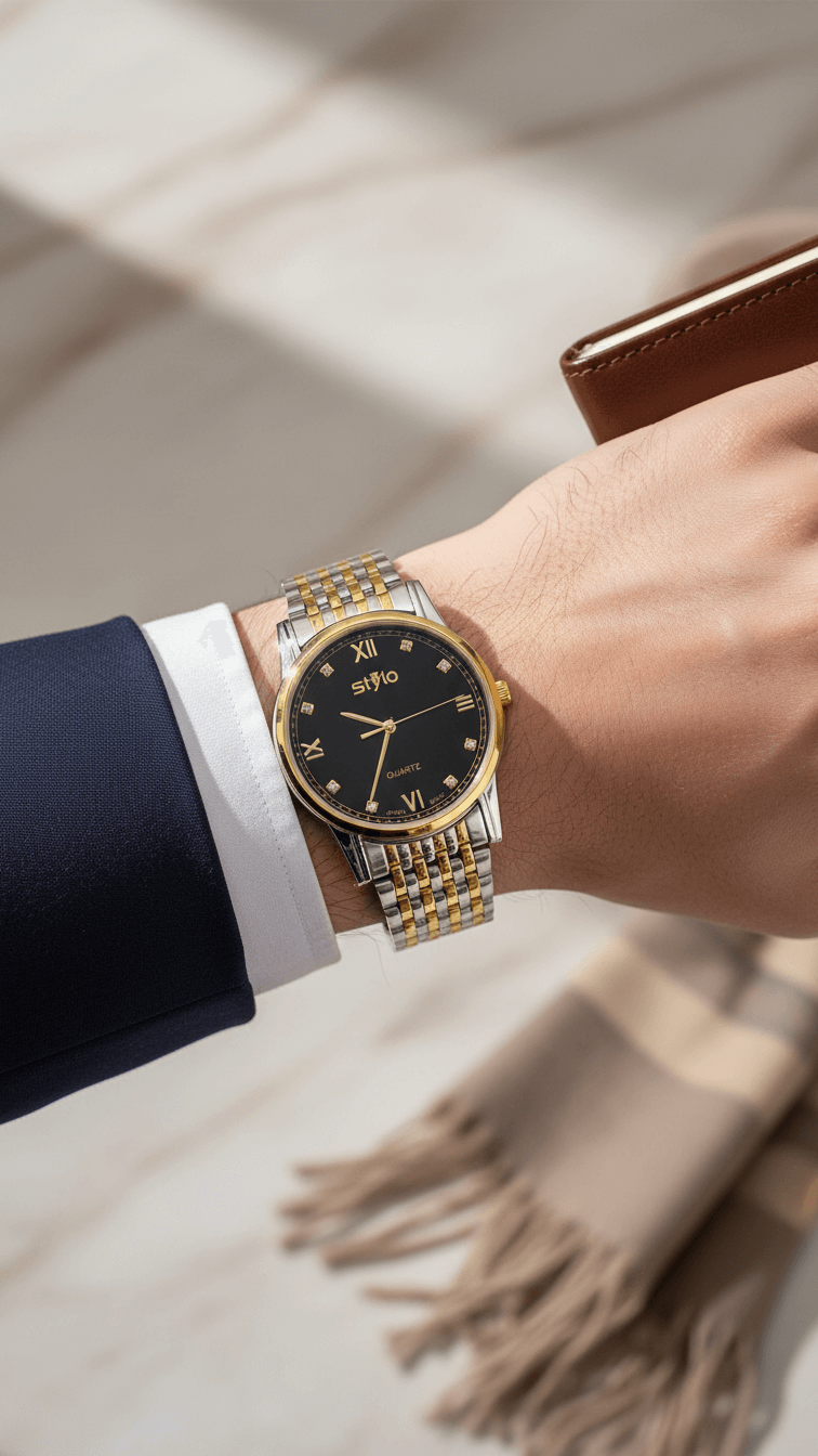 Two Tone Gents Watch J34101