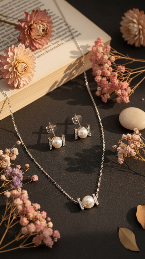 SILVER PENDANT SET J42961