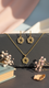 GOLDEN PENDANT SET J42962
